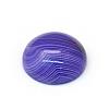Dyed Natural Striped Agate/Banded Agate Cabochons G-R348-16mm-04-2