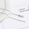 925 Sterling Silver Singapore Chain Necklace STER-BB71691-B-4