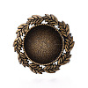 Adjustable Alloy & Iron Bezel Cup Ring Base with Rotatable Tray MAK-T012-01AB-2