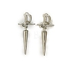 Alloy Sword Stud Earrings for Women PW-WG2AD5A-01-1