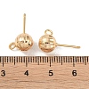 Brass Stud Earring Findings KK-R164-04B-G-3