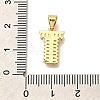 Rack Plating Brass Micro Pave Cubic Zirconia Pendants KK-L226-100G-T-3