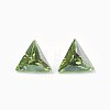 Cubic Zirconia Pointed Back Cabochons ZIRC-WH0001-A05-1