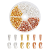 180Pcs 3 Colors Alloy Pendant Bails with Open Rings FIND-CA0004-98-1