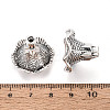 Tibetan Style Alloy Bead Caps TIBEB-T004-16AS-3