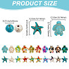 Synthetic Turquoise Dyed Beads Strands FIND-NB0005-46-2