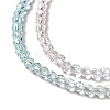 Transparent Gradient Color Glass Beads Strands X-GLAA-H021-01B-27-3