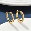 Brass Micro Pave Clear Cubic Zirconia Hoop Earrings EJEW-C182-05B-G-1