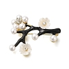 Flower Alloy Crystal Rhinestone Brooch JEWB-Q002-06G-1