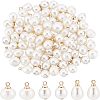 90Pcs 3 Style  ABS Plastic Imitation Pearl Charms KK-FH0004-16-1