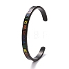 Rainbow Pride Cuff Bangle BJEW-F419-14EB-2