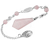 Natural Rose Quartz Pointed Dowsing Pendulums PW-WG7D402-02-1