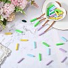 40Pcs 4 Colors Alloy Cord End FIND-GF0008-47B-6