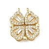 Saint Patrick's Day Brass Micro Pave Clear Cubic Zirconia Deployable Pendants KK-A293-27B-G-1