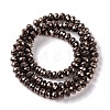 Electroplated Synthetic Non-magnetic Hematite Beads Strands G-Q174-02-3
