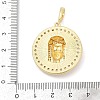 Brass Micro Pave Cubic Zirconia Pendants KK-D317-123G-3