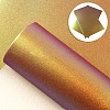 Iridescent Imitation Leather Fabrics PW-WG91278-05-1