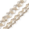 Electroplate Glass Beads Strands EGLA-B011-01A-PL01-1