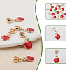 16Pcs Golden Plated Alloy European Dangle Charms MPDL-CA0001-05-4