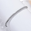 Brass Cubic Zirconia Bolo Tennis Bracelets BJEW-P232-01P-03-2