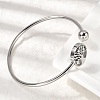 304 Stainless Steel Cuff Bangles for Women BJEW-D436-02P-3