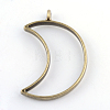 Rack Plating Alloy Open Back Bezel Pendants LS-PALLOY-S047-39F-FF-2