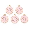Alloy Enamel Pendants X-ENAM-S124-01A-09D-2