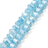 Imitation Jade Glass Beads Strands GLAA-P058-03A-02-1