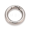Non-Tarnish 304 Stainless Steel Spring Gate Rings X-STAS-M296-01P-D-1