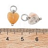 Natural & Synthetic Mixed Gemstone Pendants PALLOY-JF05586-03-3