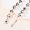 Brass Ball Chain Necklaces for Men Women NJEW-H089-01P-3