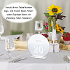 Acrylic Mirror Table Number Sign AJEW-WH0258-861A-6