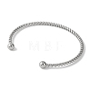 304 Stainless Steel Cuff Bangles for Women BJEW-B104-27P-3