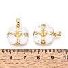 Brass Micro Pave Cubic Zirconia Cup Pearl Peg Bails Pin Pendants KK-T079-07G-4