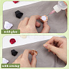 70Pcs 7 Colors Polyester Rose Flower Ornament Accessories DIY-GF0013-42-6