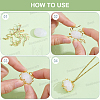 10Pcs Brass Pendants KK-BBC0025-97-6