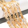 Heated Natural Citrine Beads Strands G-P497-01C-39-3