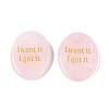 Natural Rose Quartz Pendants G-N365-02A-1