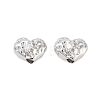 Brass Micro Pave Clear Cubic Zirconia Beads KK-Z059-05P-1