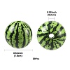 20Pcs Opaque Acrylic Beads MACR-FS0002-28B-4