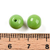 Opaque Solid Color Glass Beads GLAA-N007-8mm-A11-3