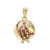 Brass Rhinestone Pendants LS-CU-CBABE4C-01-1
