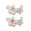 Alloy Crystal Rhinestone Pendants PALLOY-P317-14KCG-1