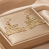 Alloy Acrylic Dangle Earrings FS-WG7C527-01-1