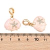 Alloy Enamel European Dangle Charms AL-CBAC2D3-04G-01-3