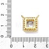 Brass Micro Pave Cubic Zirconia Pendants KK-C254-01A-G-3