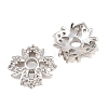 Brass Clear Cubic Zirconia Beads KK-B186-05P-2