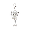 7Pcs 7 Styles Pearlized Glass Pearl Pendant Decorations GL-CJC078-3