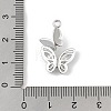 Brass Micro Pave Clear Cubic Zirconia Pendants KK-R219-33P-3