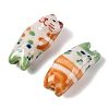 Hand-Painted Porcelain Beads X-PORC-R001-01F-2